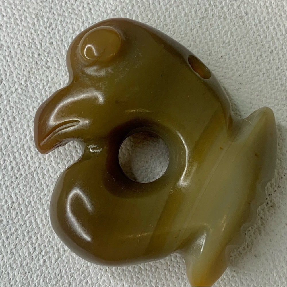 Chinese Hongshan Culture Jade Pig Dragon Netsuke Carved Pendant Toggle Amulet